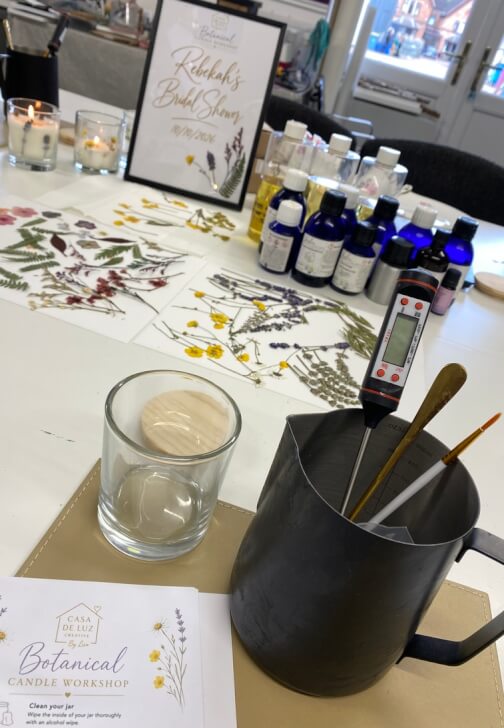 Candle Making class in Lichfield