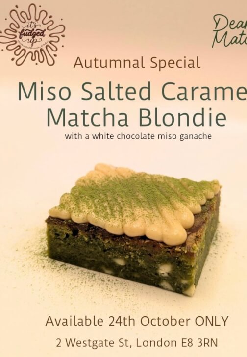 Hackney Autumn Matcha and Brownie Pop-Up Event