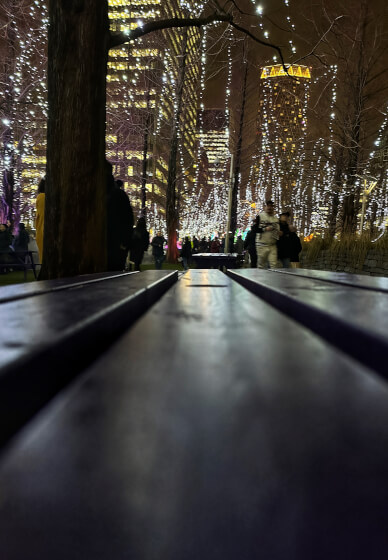 Canary Wharf Winter Lights Smartphone Photography Class