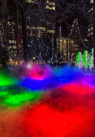Canary Wharf Winter Lights Smartphone Photography Class
