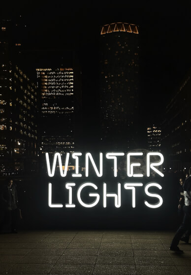Canary Wharf Winter Lights Smartphone Photography Class