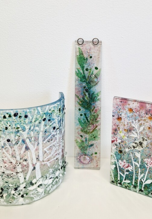 Glass and Mosaic class in Cragg Vale
