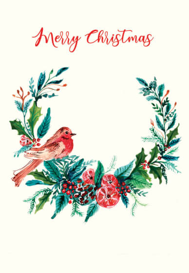 Card Making: Christmas Birds Watercolour Workshop