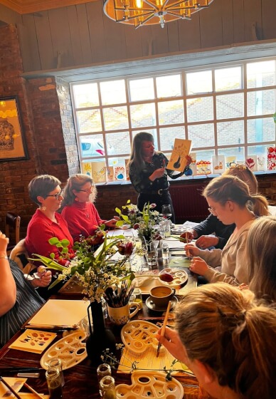 Card Making: Christmas Birds Watercolour Workshop