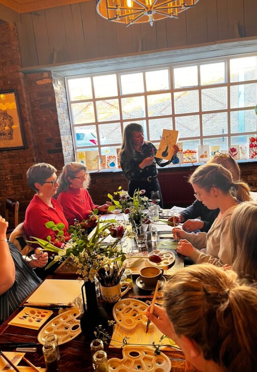 Painting class in Kings Cross with Maria Zvaric