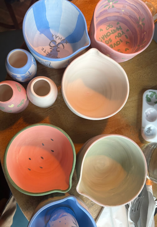 Ceramic Painting Workshop: Matcha Set