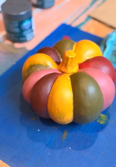 Ceramic Pumpkin Painting