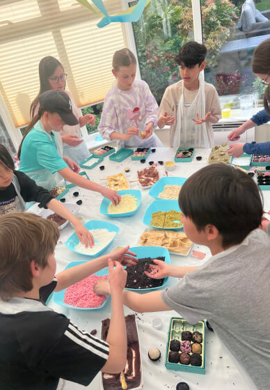 Children Birthday Chocolate Brigadeiro Making Party Around London