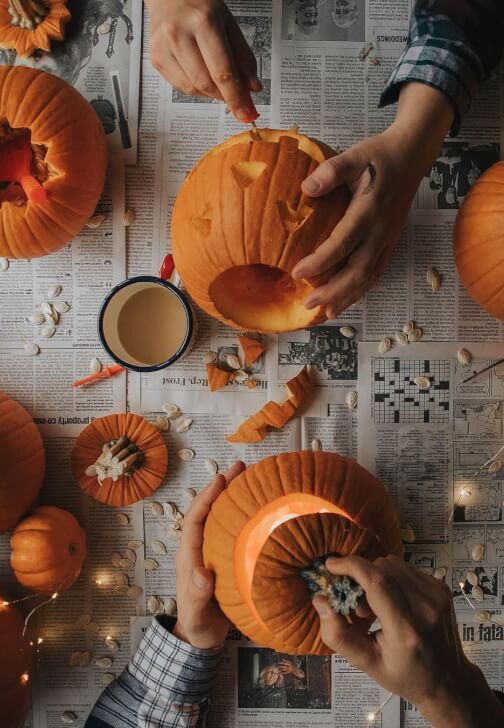 Childrens Pumpkin Carving
