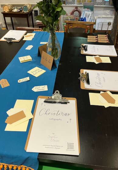 Christmas Calligraphy Workshop