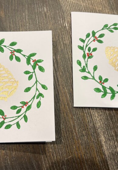 Christmas Card Block Printing Workshop