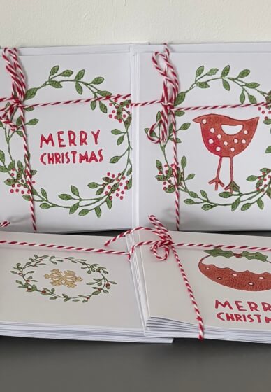 Christmas Card Block Printing Workshop
