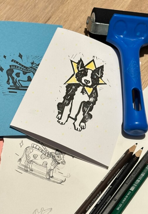 Print Making class in Edinburgh, Scotland