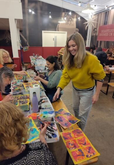 Christmas Card Sip and Paint Workshop