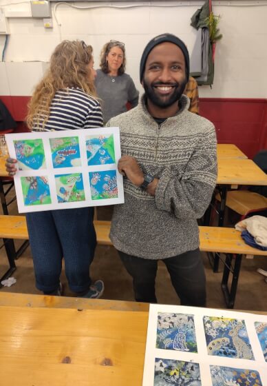 Christmas Card Sip and Paint Workshop