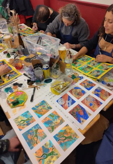 Christmas Card Sip and Paint Workshop