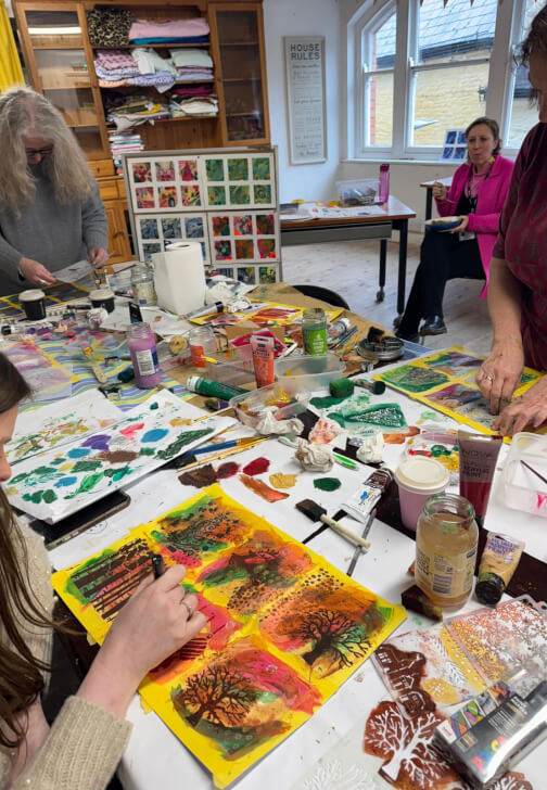 Painting class in St Werburghs, South West
