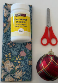 Christmas Decoupage Bauble Workshop