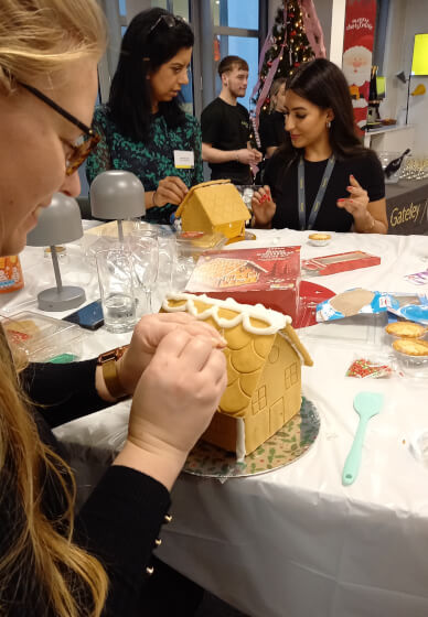 Christmas Ginger Bread House Decorating for Teams - Newcastle