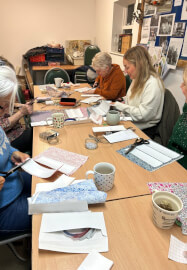 Christmas Liberty Fabric Lanterns Fairylights Workshop