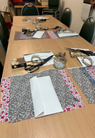 Christmas Liberty Fabric Lanterns Fairylights Workshop