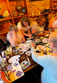 Christmas Linoprint and Watercolour Workshop