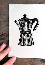 Christmas Linoprint and Watercolour Workshop