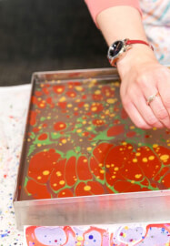 Christmas Marbling on Bauble and Paper Workshop