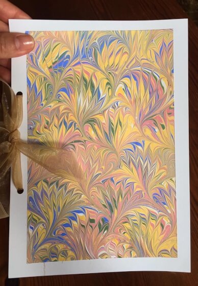 Christmas Marbling on Bauble and Paper Workshop