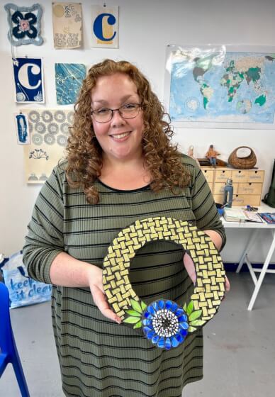 Christmas or Floral Mosaic Wreaths One-Day Workshop