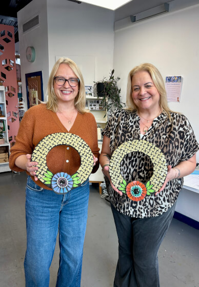 Christmas or Floral Mosaic Wreaths One-Day Workshop
