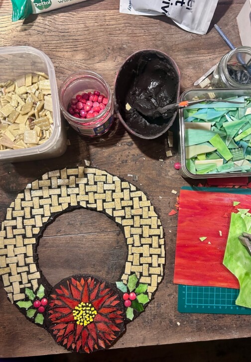 Christmas or Floral Mosaic Wreaths One-Day Workshop