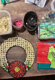 Christmas or Floral Mosaic Wreaths One-Day Workshop