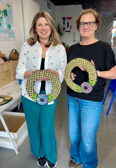 Christmas or Floral Mosaic Wreaths One-Day Workshop