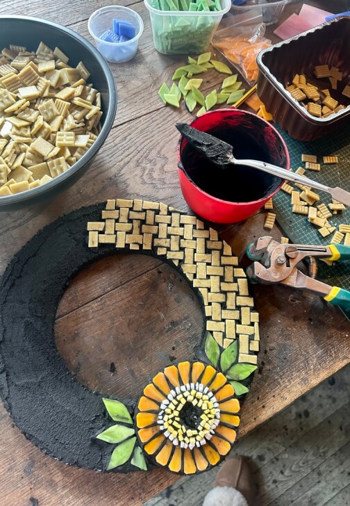 Glass and Mosaic class in Falkirk with Mosaic & Glass
