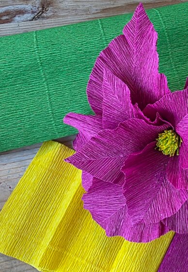 Christmas Poinsettia - Paper Flower Making Workshop