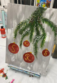 Christmas Special Sip and Paint Class