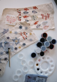 Christmas Stocking Xing Ran Natural Dyeing Workshop