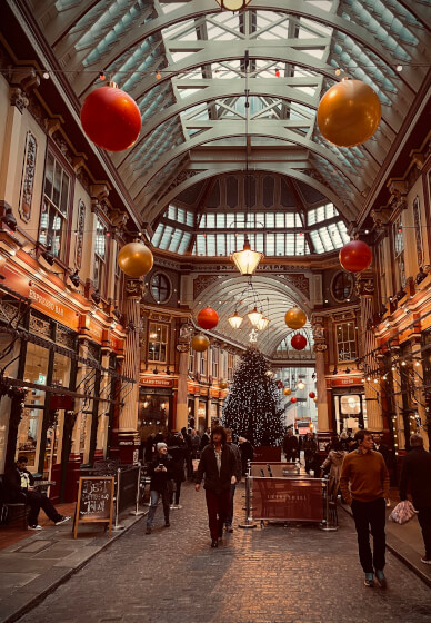 Christmas Urban Sketching Workshop: Leadenhall Market
