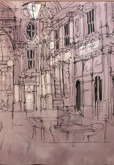 Christmas Urban Sketching Workshop: Leadenhall Market