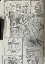 Christmas Urban Sketching Workshop: Leadenhall Market