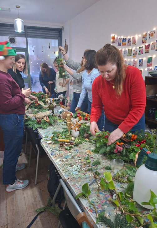 Photo from a floristry class in Finsbury Park