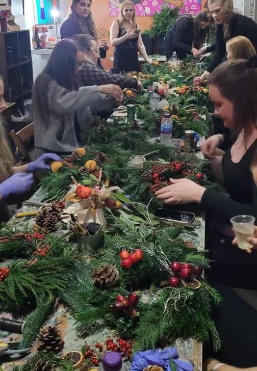 Floristry class in Finsbury Park