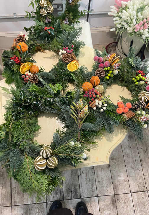 Photo from a floristry class in Finsbury Park