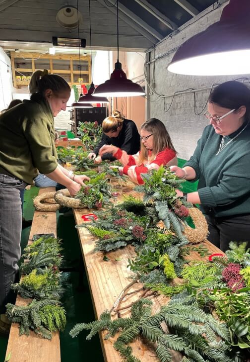 Floristry class in Beckenham with Just So Flowers