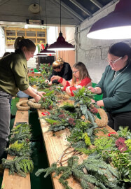 Christmas Wreath Workshop at Br3wery Kelsey
