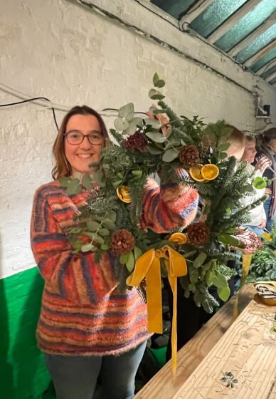 Christmas Wreath Workshop at Br3wery Kelsey