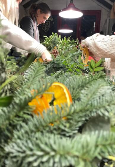 Christmas Wreath Workshop at Br3wery Kelsey