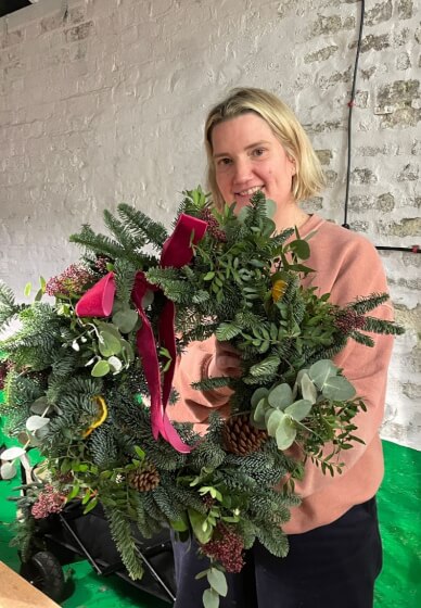 Christmas Wreath Workshop at Br3wery Kelsey