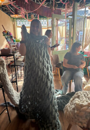 Chunky Arm-Knitted Blanket Workshop - Well House Rawdon
